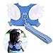 Baby Safety walking Harness-2 PACK Child Toddler Walking Anti-lost Belt Harness Reins with Leash Kids Assistant Strap Angel Wings Travel Backpack (Blue+Red)