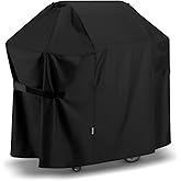 SunPatio BBQ Grill Cover 52 Inch, Outdoor Durable Waterproof Gas Barbecue Cover, Compatible for Weber Spirit 200 and 300 Series, Charbroil and Kenmore Grills, Compared to Weber 7106, 52" x 26" x 43"H