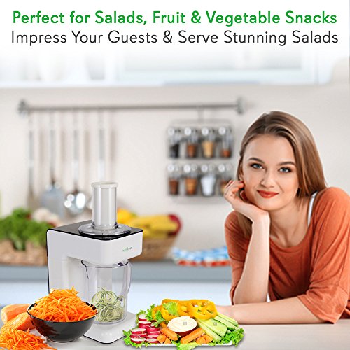 Electric Food Chopper Zoodle Maker 3in1 Vegetable Processor