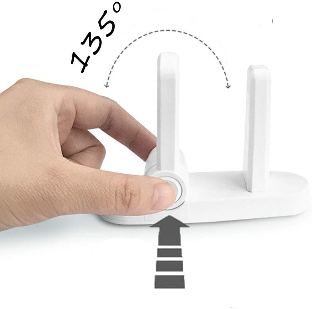 Jolik Improved Childproof Door Lever Lock(4 Pack) - Child Door Handle Lock, Easy to Install and No Drill, No Screw - Image 3