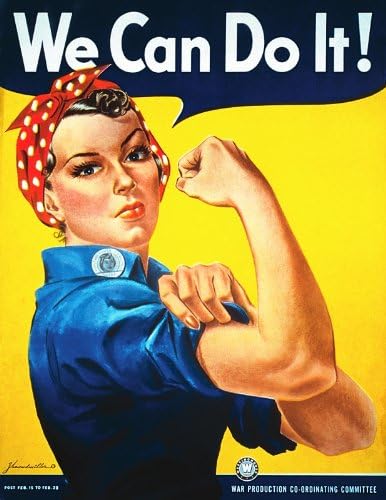 Photographs - Rosie The Riveter We Can Do It! WWII Photo USA Historical Photos 8x10