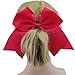 QtGirl 12 pcs Large Jumbo Cheer Hair Bows with Alligator Hair Clips
