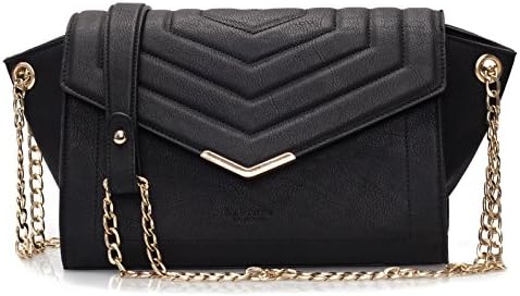 LaBante - Cross Body Bag - Kensington - Black Handbag Clutch Bag Small Bag | Clutch Bags for Women Over Shoulder Bags for Women PU Vegan Leather