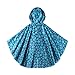 Spring Fever Girls Kids Toddler Hooded School Backpack Rain Ponchos Jacket Raincoats