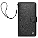 AMZER Flip Folio Cover with Credit Card Slot Cell Phone Case for BlackBerry Z30 - Retail Packaging - Black