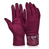 Vbiger Womens Winter Gloves Touch Screen Gloves Thick Warm Windproof Mittens