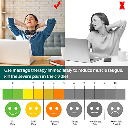 Massagers for Neck and Back Pain Relief,Shiatsu Shoulder Massager with Heat,Electric Cervical Massage Pillow with 8 Deep Tissue Massage Nodes for Waist,Foot,Legs,Body Muscle,Great Gifts for Men/Women