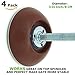 Vmaisi 4 Pack Brown Baby Gates Wall Cups Guard