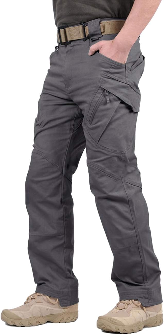TACVASEN Men's Outdoor Tactical Pants Lightweight Assault Cargo Casual Cotton Pants: Clothing