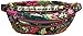 Vera Bradley Women's Cotton Triple Zip Hipster Crossbody Purse, Autumn Leaves, One Size