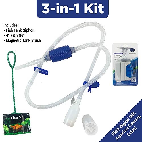 Friendly Fish Co. 3in1 Fish Tank Cleaner/Fish Tank Accessories