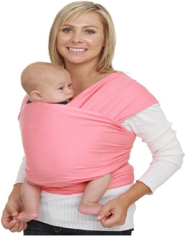 HCTPP Baby Wrap Carrier | High End Lightweight Sling | Extra Soft Premium Materials | Baby Carrier for Infants Pink