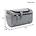 Travel Toiletry Bag Waterproof Zip Organizer Hanging Cosmetic Makeup Shower Bag With Large Compartment for Men Women for Trip Vacation Gym (Denim Grey)