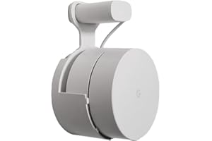 Dot Genie Google WiFi [OLD RECTANGULAR PLUG – NOT CURRENT ROUND PLUG] Outlet Holder Mount Stand: No Messy Screws! (1-pack)