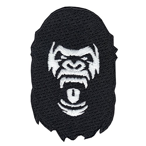 Ape Head DIY Iron On Embroidered Applique Patch