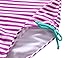 Sociala Girls Ruffle One Piece Swimsuit Striped Leaf Print Bathing Suits