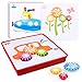 D-FantiX Gear Toys for Toddlers, Spinning Gear Puzzle Busy Board Games Set Box with 12 Cards Peg Puzzles Cog Fine Motor Skill Toys for Kids Stem Preschool Learning Educational Toy