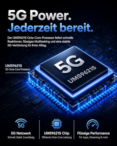 invens Note 5G Mobile Phone Without Contract + Bluetooth Headphones, 24GB + 256GB/1TB Android 15 Smartphone, 6.75 Inch HD+ Display, 5280mAh 64MP + 16MP, Dual SIM/Face ID/NFC/Fingerprint/3.5 mm Jack