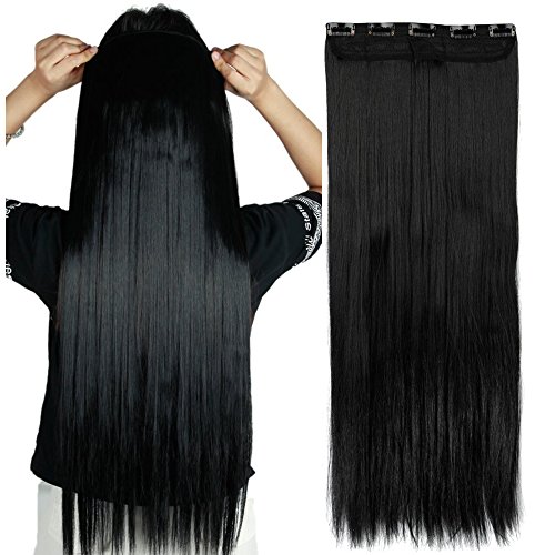 S-noilite 24"/26" straight curly 3/4 full hea…