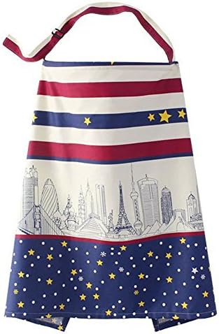 Ksmcos Breast Feeding Nursing Cover - Baby Best Breastfeeding - Infant Feeding Cover - Full Coverage, 100% Breathable Soft Cotton, Stylish and Elegant