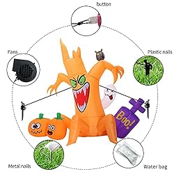 KOOY 8 FT Halloween Inflatable Decorations Spooky