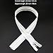 Mmei 40 pcs 20 Inch (50 cm) Nylon Invisible Zippers for Tailor Sewer Sewing Craft Crafter's Special (White)