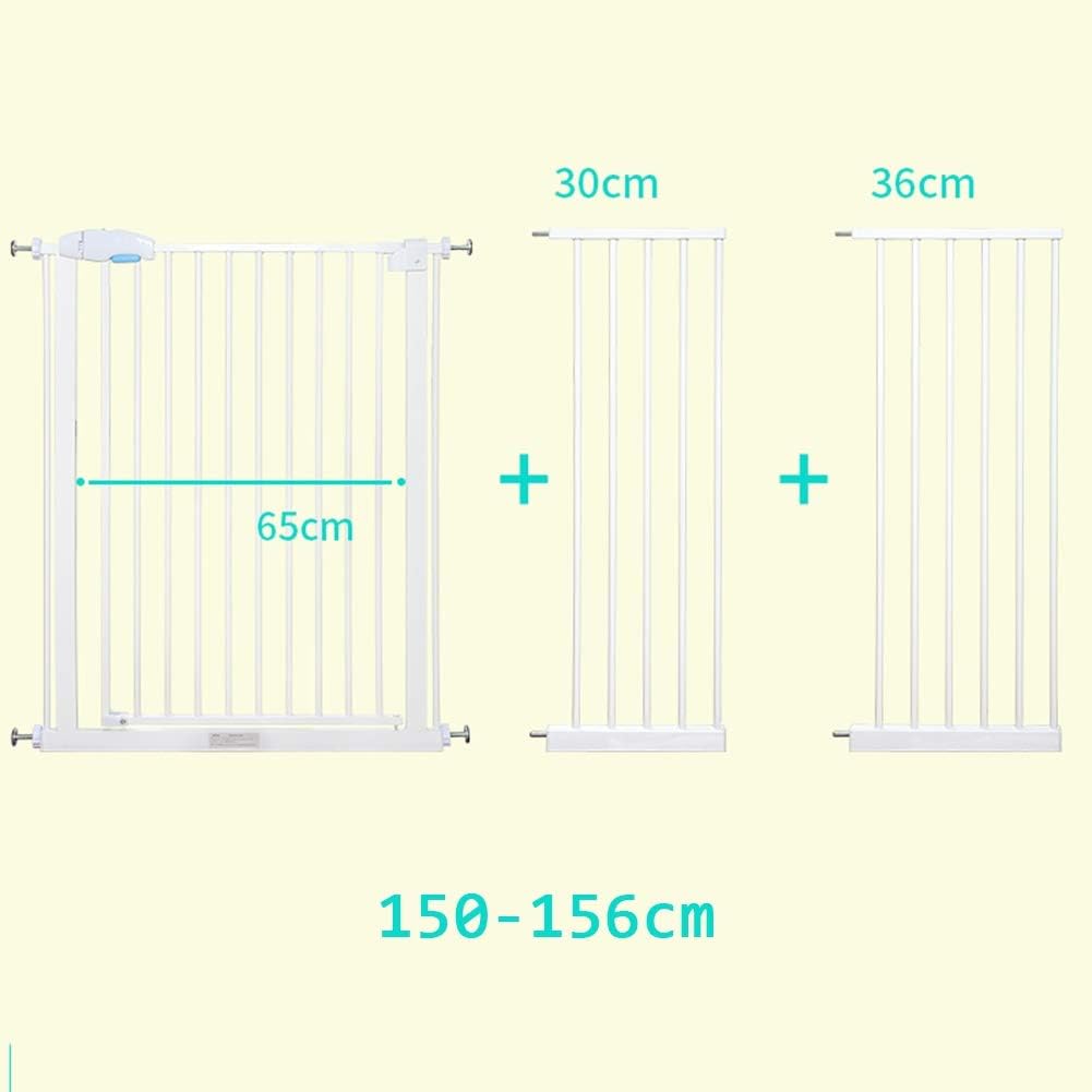 Qianda Barriere Securite Porte Escalier Bebe Mur Fixe Extension Metal Des Gamins Barriere Protecteur Souvre Des Deux Cotes Toute Largeur 55 4cm Color White Size 55 60cm Barrieres D Escaliers Et De Portes