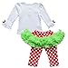 YiZYiF Baby Girls' Christmas Tree Tutu Dress T Shirt Top+Leggings 2 Pieces Outfits Set