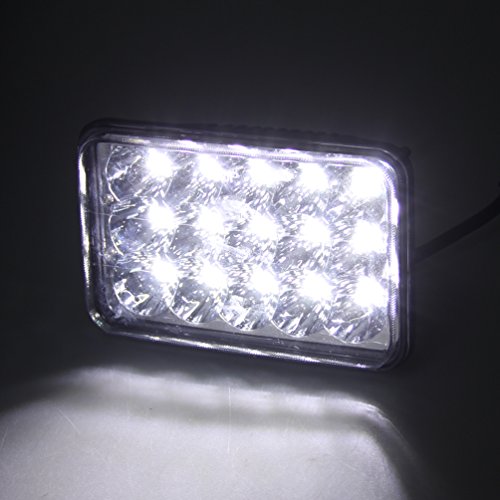 image for SUNPIE Rectangular 4x6 Inch LED Headlights Bulb for Peterbilt Kenworth