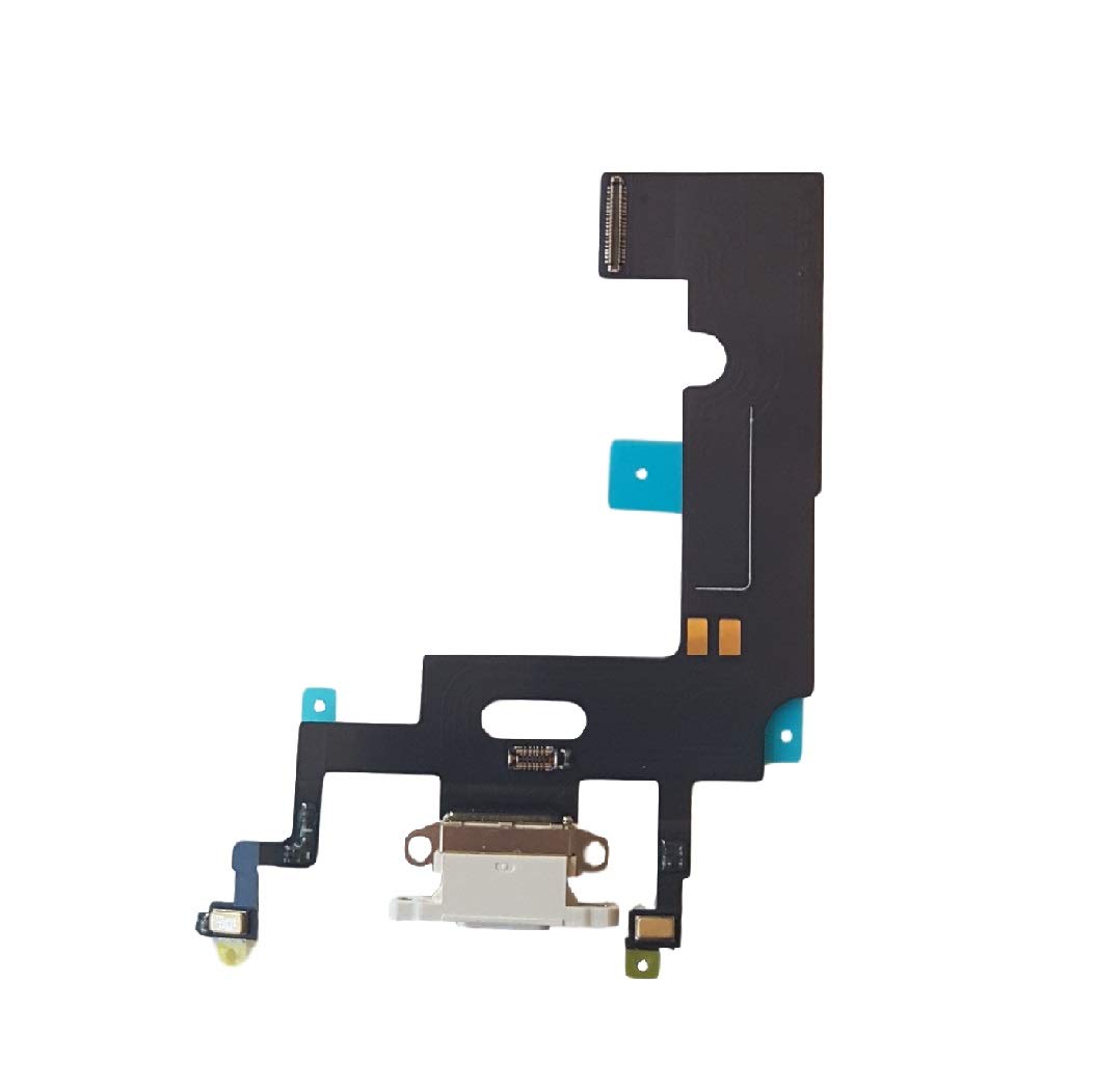Smartex® Charging Port Flex cable compatible with iPhone XR White - Dock Connector + flex cable
