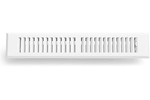 Sierra Grates 2" x 14" White Floor Register 2 Way – Stamped Face Steel Vent Cover, HVAC Floor Grille for AC Heat, Fits 2x14 D
