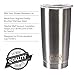 20oz Stainless Steel Tumbler with 4 Straws Bundle With Premium Quality 18/8 Stainless Steel Insulated Tumbler Cup + 4 Stainless Steel Straws + Straw Cleaner