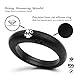 Silicone Rhinestone Diamond Ring For Women with Gift Box (size 6)