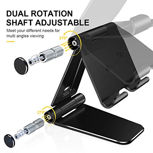 Humixx Tablet Stand, Dual Adjustable Phone Stand [Sturdy No-Slip/Shaking] Foldable Holder Dock Compa - //coolthings.us