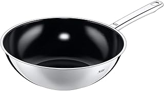 Silit Wuhan Wokpfanne Induktion 28 cm, Wok Edelstahl beschichtet, backofenfest