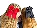 Cheer Bows Red Cheerleading Softball - Gifts for Girls and Women Team Bow with Ponytail Holder Complete your Cheerleader Outfit Uniform Strong Hair Ties Bands Elastics by Kenz Laurenz (1)