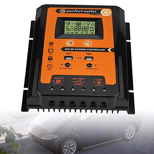 Hunputa 30A MPPT Solar Charge Controller Solar Panel Battery Regulator Dual USB 12V/24V