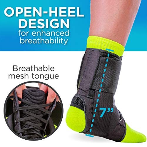 BraceAbility Volleyball Ankle Brace Best Figure 8 Sprained, Rolled or