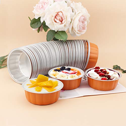 Disposable Aluminum Foil Cups 8 oz, Beasea 100 Pack 3.9" Bake Utility