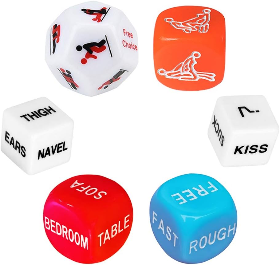 Funny Romantic Role Playing Dice Party Dice Game Dice