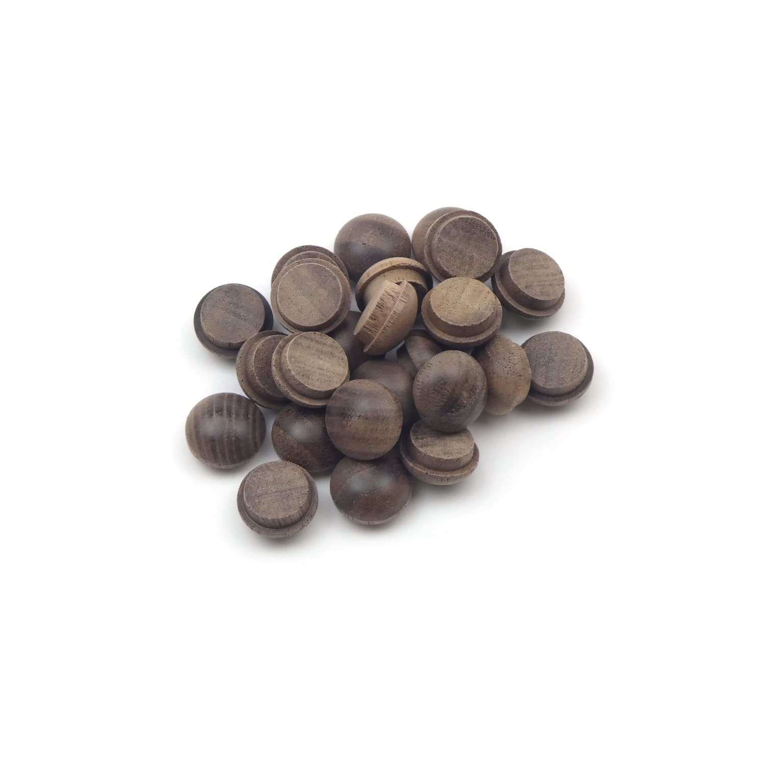 1/2" - 12.7mm Walnut Mushroom Plug - Pack of 25