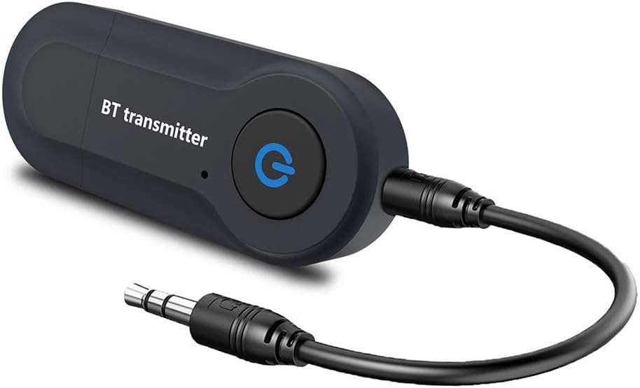 Bluetooth Transmitter Wireless Transmitter V4.2 USB Bluetooth Adapter Connected to 3.5mm Audio Receiver Devices Low Latency Paired for PC TV Headphones Car Home Stereo Music