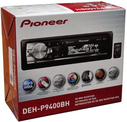 Pioneer DEH-P9400BH Mobile CD Receiver with Built-in Bluetooth and HD Radio Tuner