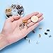 PH PandaHall 120pcs Ribbon Ends 6 Colors Belt Buckle End Tip Brass Ribbon Crimp Ends 10mm Leather Crimp Ends Pinch Crimp Clamp Cord Ends Fasteners for Belt Clip Repair Ending Jewelry Making