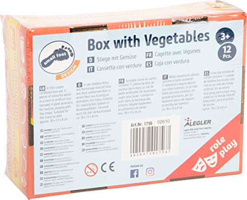 Small Foot Stiege mit Gemüse, Zubehör für Kaufmannsladen, Pilze, Karotten, Tomaten, Zitronen, Trauben, ab 3 Jahren, 1756 Vegeta, Dragon Ball Z Rollenspielzeug, S – Bild 4