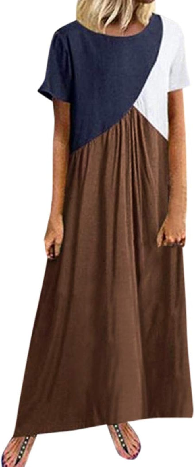 abito lungo senza maniche