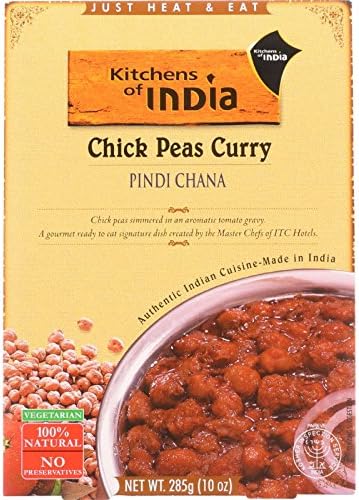 Kitchen Of India Dinner - Chick Peas Curry - Pindi Chana - 10 oz - case of 6 -