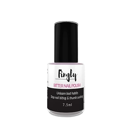 Bitterer Nagellack von Fingly 7,5ml | Nägelkauen stoppen mit Speziallack für Nägelbeißer | Gegen Nägelkauen | Auch für Kinder