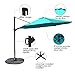 COBANA 10ft Cantilever Offset Patio Umbrella with Vertical Tilt and 360 Degree Rotation Function, Blue