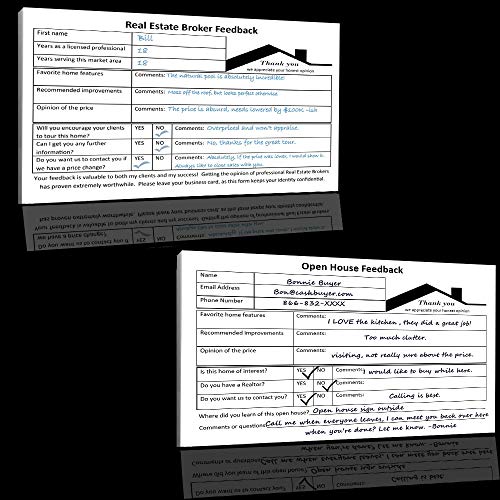 Real Estate Agent Supplies Real Estate Sign in Sheet Registry for